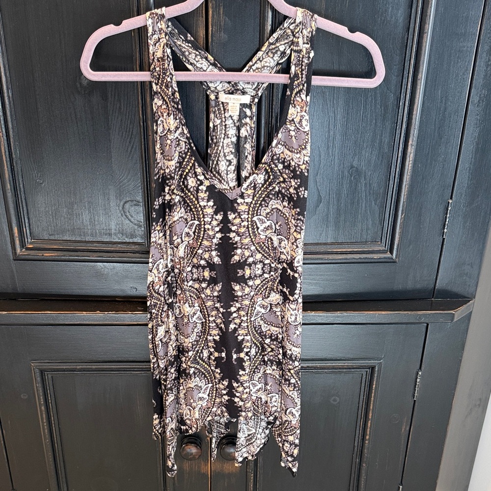 Ella Moss Black and White Patterned Top